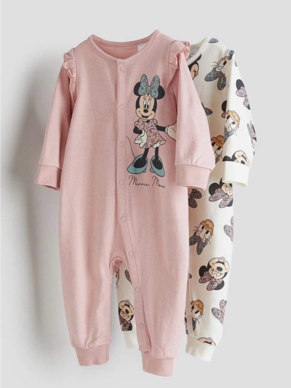 Disney Minnie Mouse Pink and Cream Cotton PJ